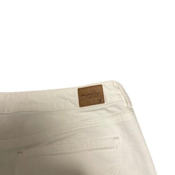 American Eagle White Stretch Pants Size 14 - Picture 6 of 11